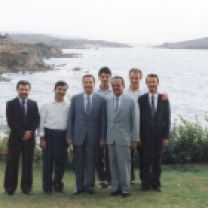 Ahmet Çağlar, Merhum Y.Ziya Yalçın ve Osman Yalçın ile birlikte